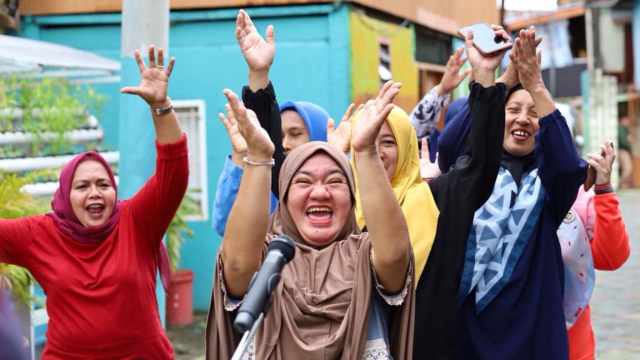 Dinas Kominfo Kota Makassar Dokumentasi Lorong Wisata Sambil Games Bareng IRT