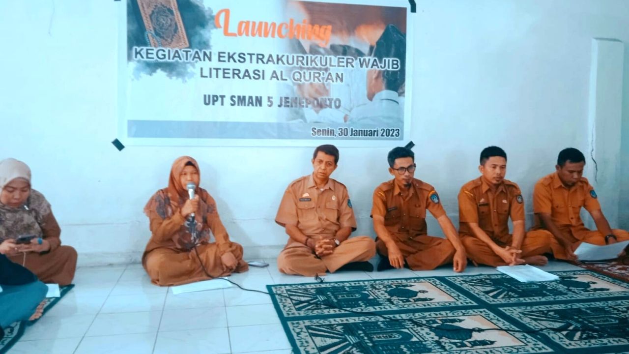 SMAN 5 Jeneponto Launcing Ekstrakurikuler Literasi Al-Qur'an