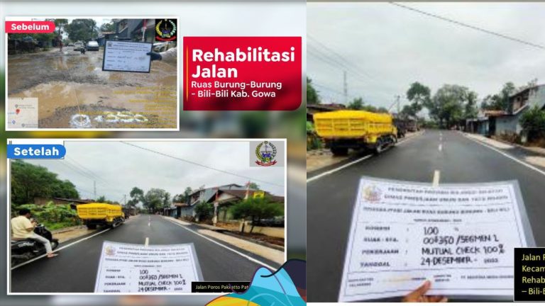 Prioritas Gubernur Andi Sudirman, Lanjutkan Penanganan Jalan Rusak Ruas Burung-Burung - Bili-Bili di Gowa