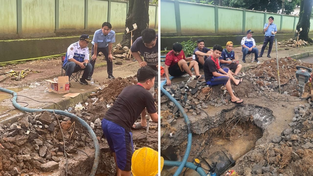Lagi, Pipa Induk Utama Bocor, PDAM Makassar sampaikan ini ke Pelanggan