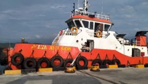 TNI AL Pos Selayar Berencana Segera Tarik Kapal Tongkang Kalimantan Abadi 02