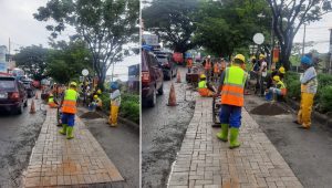 Bahayakan Pengendara, Dinas PUTR Sulsel Lakukan Penanganan Darurat Jalan Hertasning