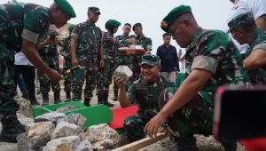 Berkunjung ke Sultra, Kasad Letakkan Batu Pertama Pembangunan Kandang Sapi Korem 143/HO