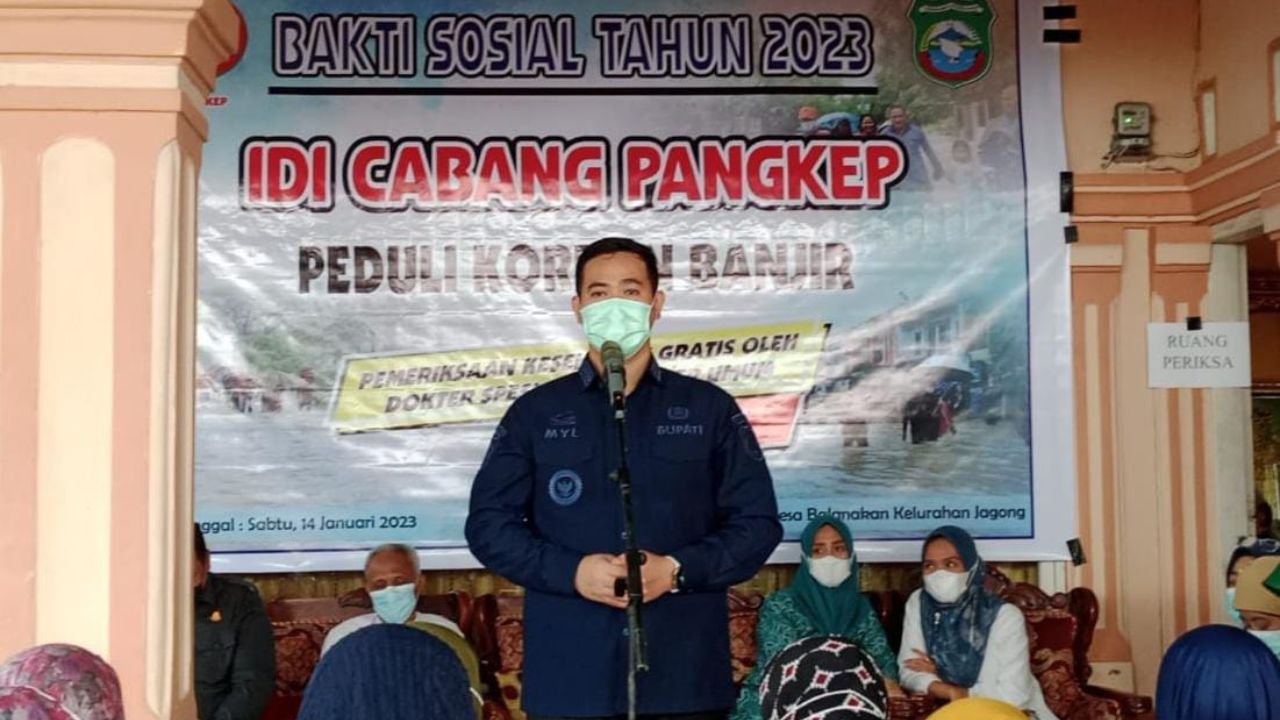 IDI Pangkep Gelar Pemeriksaan Kesehatan Gratis Untuk Korban Banjir di Kelurahan Jagong