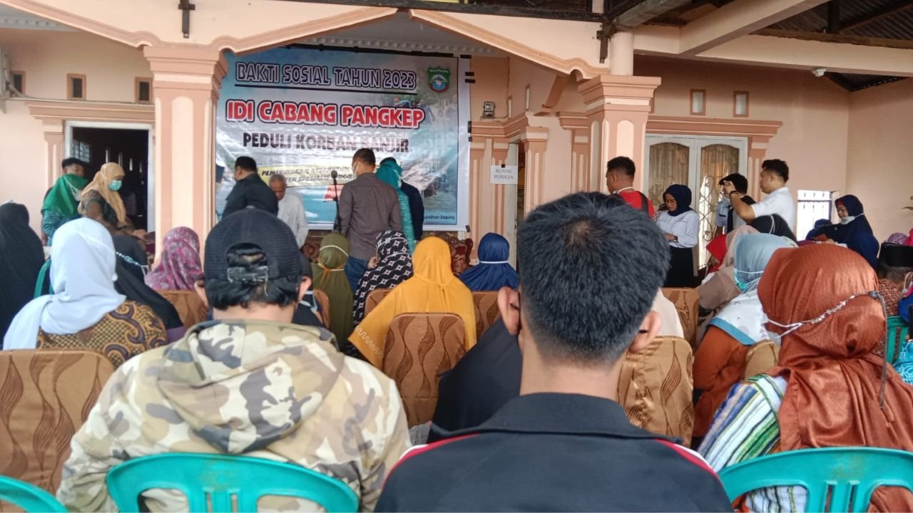 IDI Pangkep Gelar Pemeriksaan Kesehatan Gratis Untuk Korban Banjir di Kelurahan Jagong