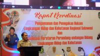 Di Hadapan Peserta Rakor Gakkum LHK, Danny Sampaikan Program Siswa Wajib Tanam Pohon