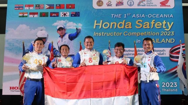 Instruktur AHM Ukir Prestasi di Kompetisi Safety Riding Asia & Oceania
