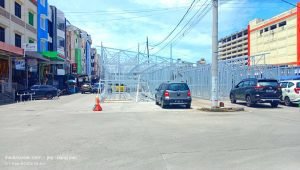 Pembangunan Lapak Pedagang Korban Kebakaran Pasar Sentral Gunakan Badan Jalan