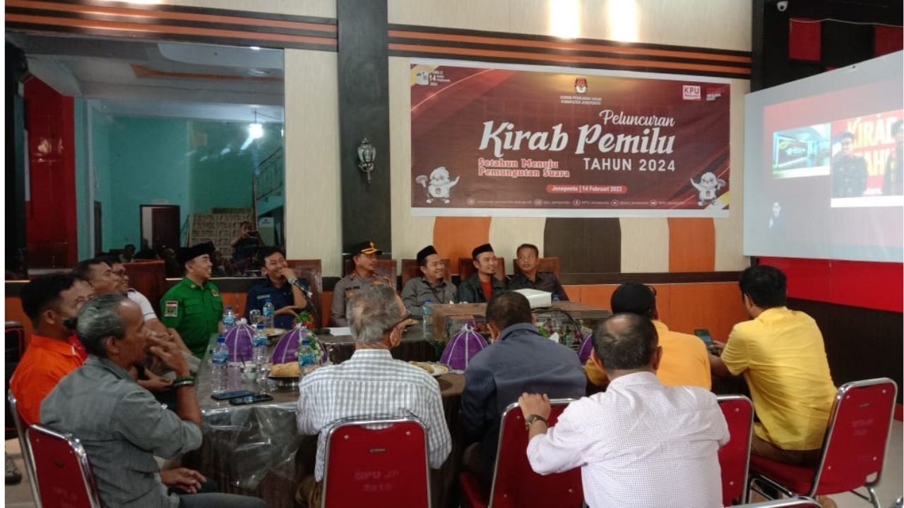 Peluncuran Kirab Pemilu 2024 di Kantor KPU Jeneponto