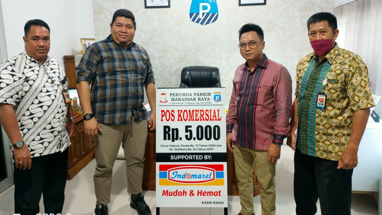 Perumda Parkir Gratiskan Parkiran di Seluruh Indomaret di Makassar