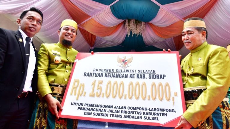 HUT Sidrap ke-679, Gubernur Sulsel telah Alokasikan Rp300 Miliar untuk Program Prioritas 3 Gubernur Sulsel Andi Sudirman Sulaiman