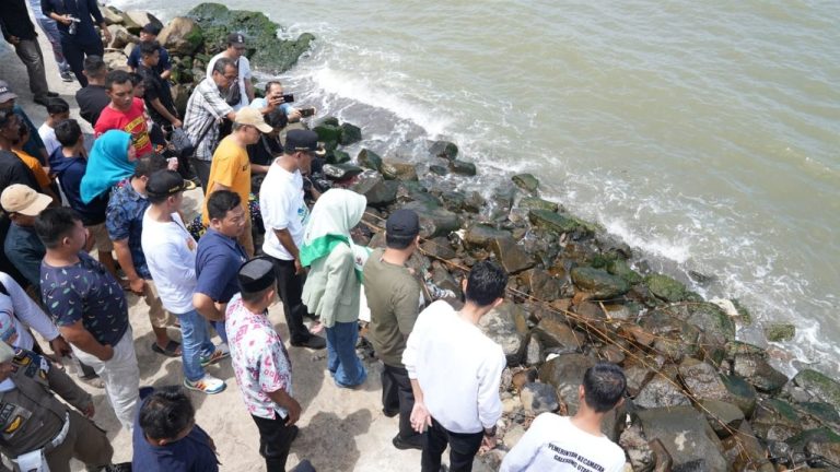 Gubernur Andalan Resmikan & Tinjau Pemanfaatan Tanggul Pengaman Abrasi di Desa Pa’lalakkang