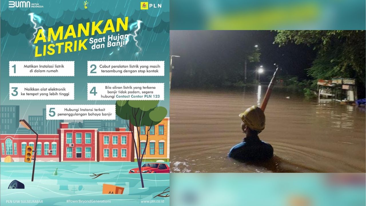 PLN Siaga Amankan Pasokan Listrik saat Cuaca Buruk di Makassar