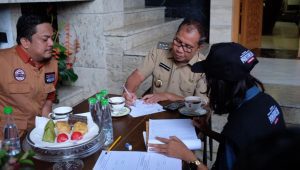 Wali Kota Terima Kunjungan KPU Lakukan Coklit Update dan Verifikasi Pemilih Resmi