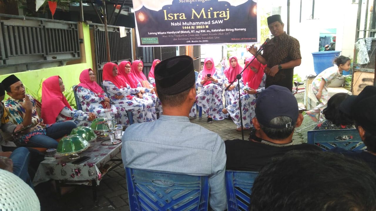 Permata Birma Gelar Peringatan Isra Mi’raj di Lorong Wisata