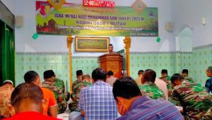 Kodim Blitar Gelar Peringatan Isra’ Mi’raj Nabi Muhammad SAW 1444 H