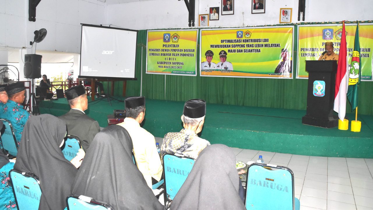 Pelantikan Pengurus LDII Soppeng Masa Bakti 2022-2027 di Rujab Bupati 3 Bupati Harap LDII Soppeng Menjadi Mitra Masyarakat dan Pemerintah