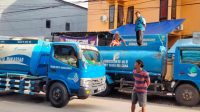 Penuhi Kebutuhan Air Bersih di Posko Bencana, PDAM support pakai Mobil Tangki