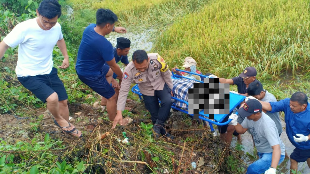 Warga Digegerkan Penemuan Sesosok Mayat di Area Persawahan di Labakkang Pangkep