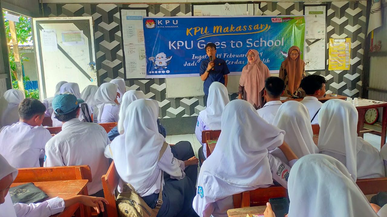 Sosialisasi Pemilu Serentak kepada Gen Z, KPU Makassar Harap Siswa Jadi Pemilih Aktif dan Tidak Golput