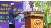 Ketua DPRD Makassar Peletakan Batu Pertama Pembangunan Masjid Nurul Jazirah