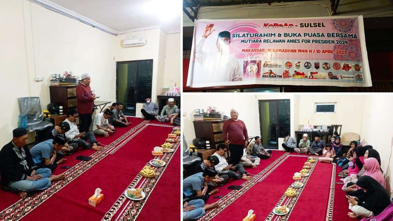 Hari Ketiga BPM, Relabatin & Mulanies Ramaikan Bukber Relawan Anies di Makassar