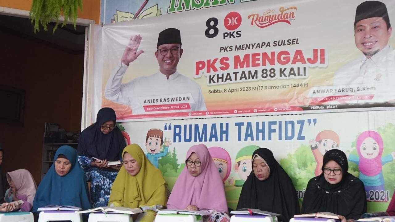 PKS se-Kota Makassar Gelar Khataman Quran 88 Kali, Bukti Iman & Taqwa