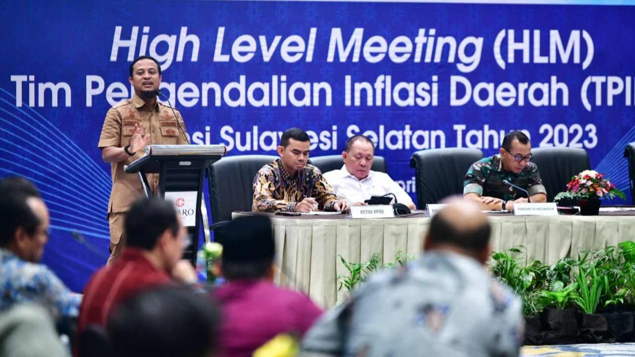 HLM TPID Sulsel 2023: Gubernur Andi Sudirman Sampaikan Enam Arahan Pengendalian Inflasi