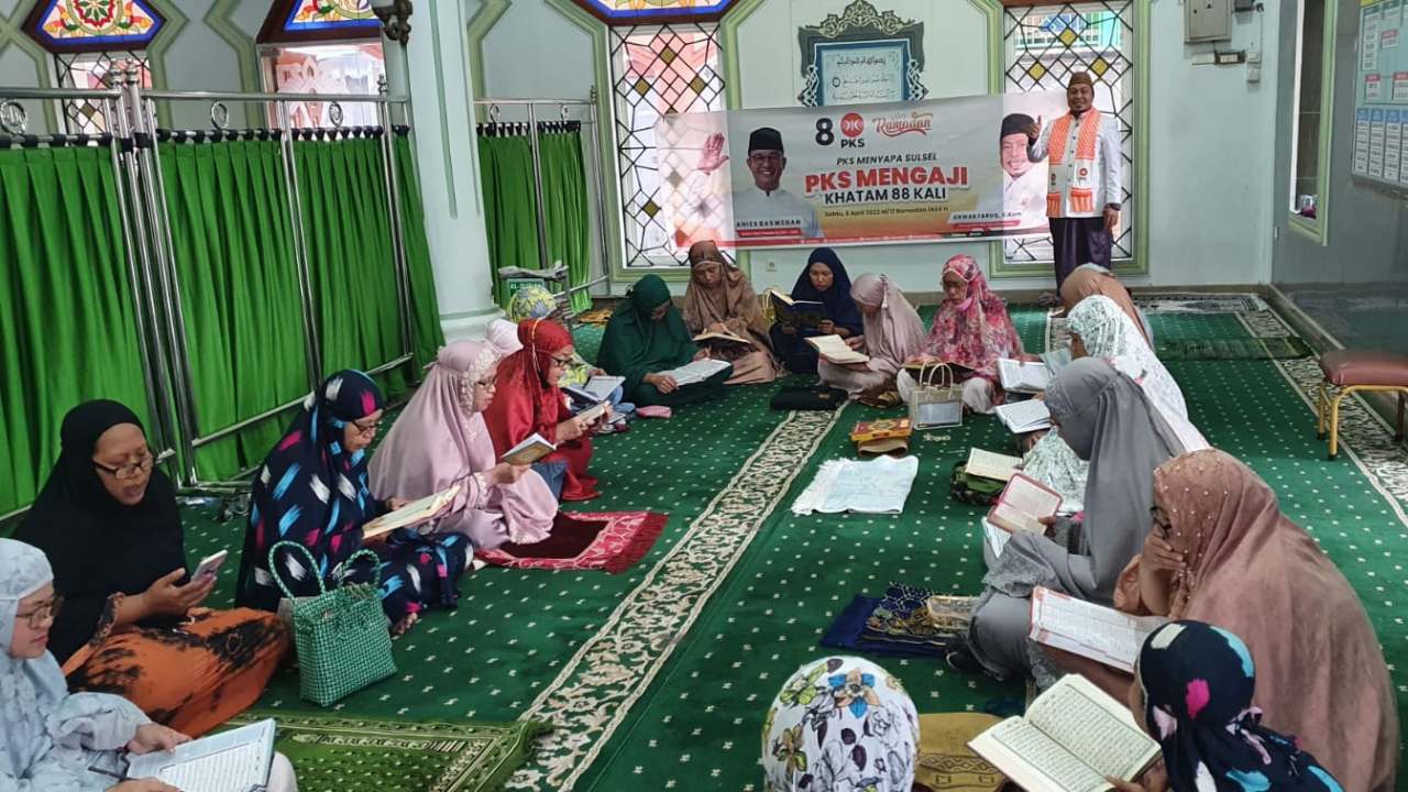 Peringatan Nuzulul Qur'an, PKS Sulsel Gelar Khatam Qur'an 88 Kali Untuk Keutuhan Bangsa