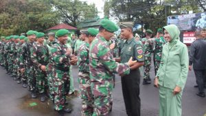 Kodim 1421 Pangkep Gelar Pelantikan Kenaikan Pangkat Bintara & Tamtama