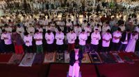 Ribuan Warga Padati Anjungan Pantai Losari Demi Ikuti Salat Subuh Berjamaah Pemkot Makassar