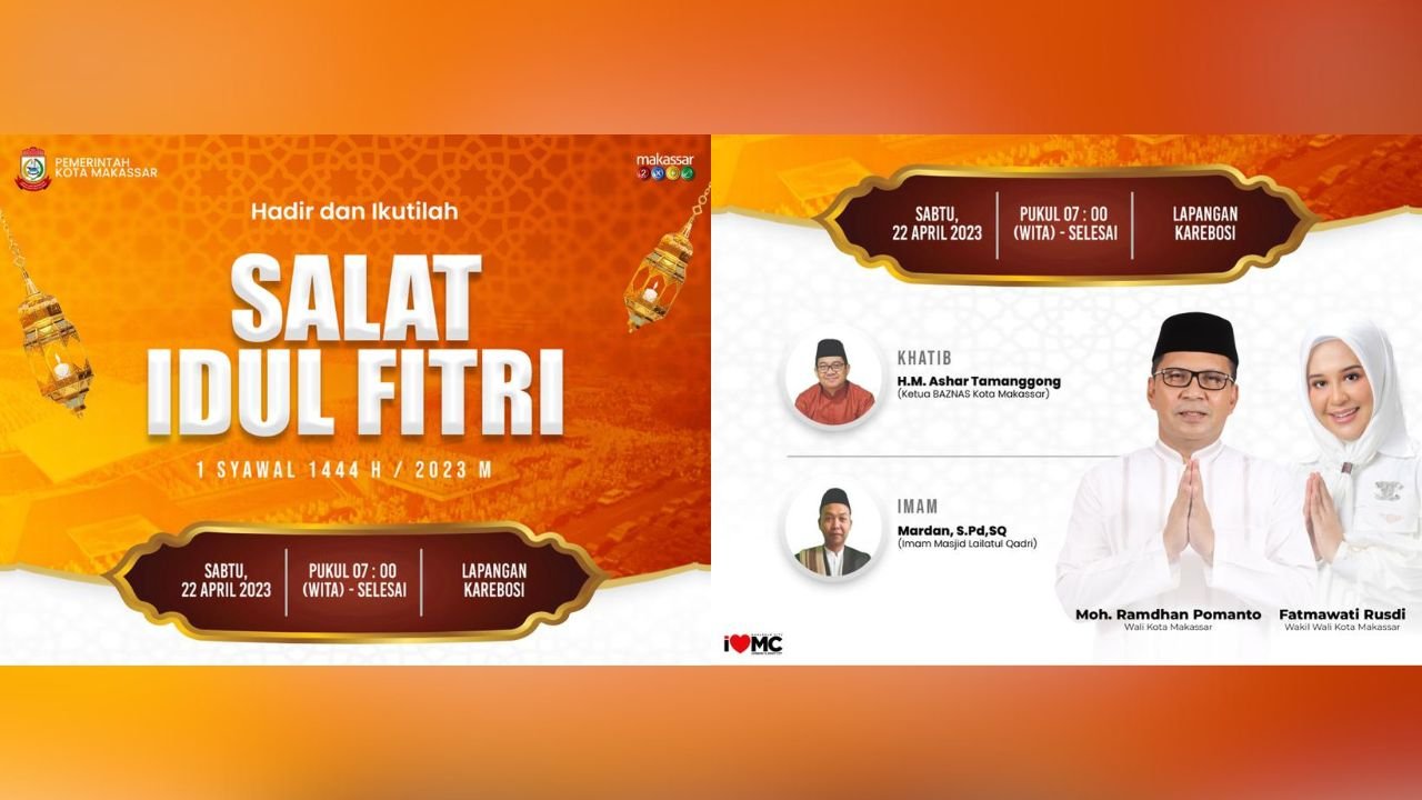 Salat Ied Pemkot Makassar Dipusatkan di Lapangan Karebosi