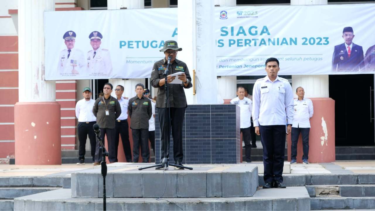 Iksan Pimpin Apel Siaga Sensus Pertanian BPS Jeneponto 2023