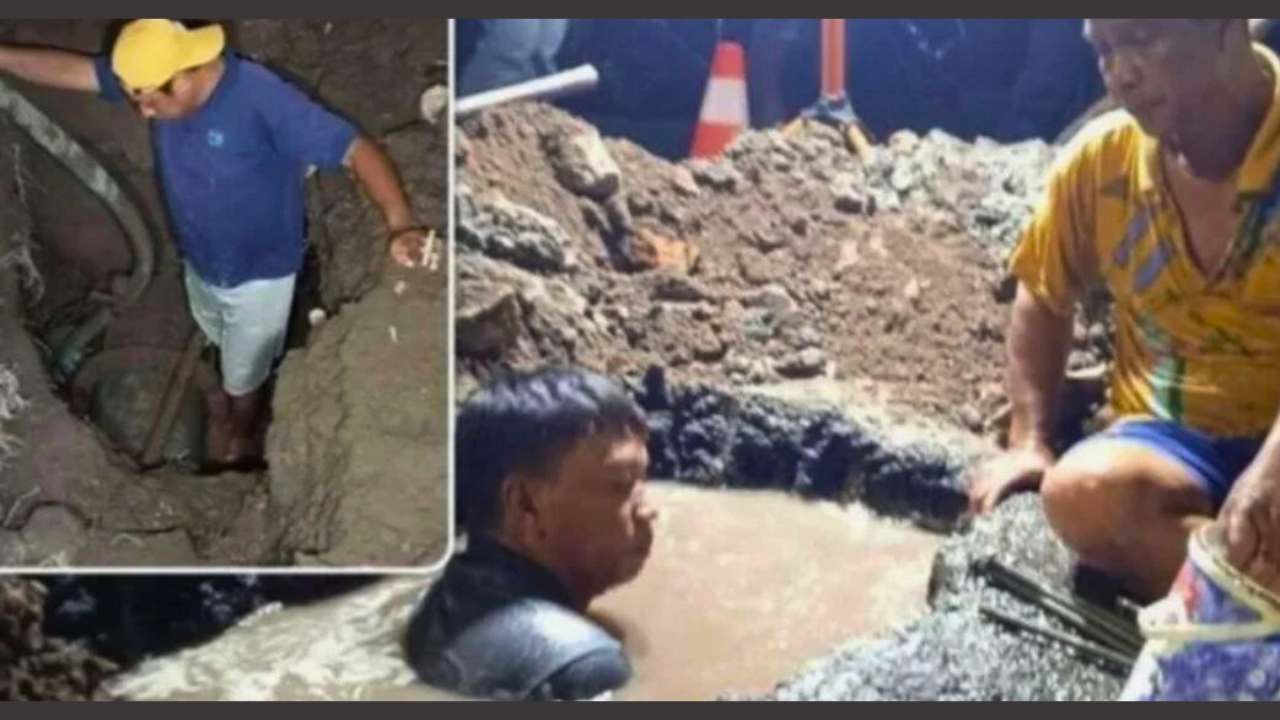 Pipa Bocor di Jl. Daeng Ngeppe Kumala, PDAM Minta Maaf, Imbau Segera Tampung Air