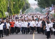 Gubernur Andi Sudirman Jalan Anti Mager Bersama 30 Ribu Masyarakat di Pinrang