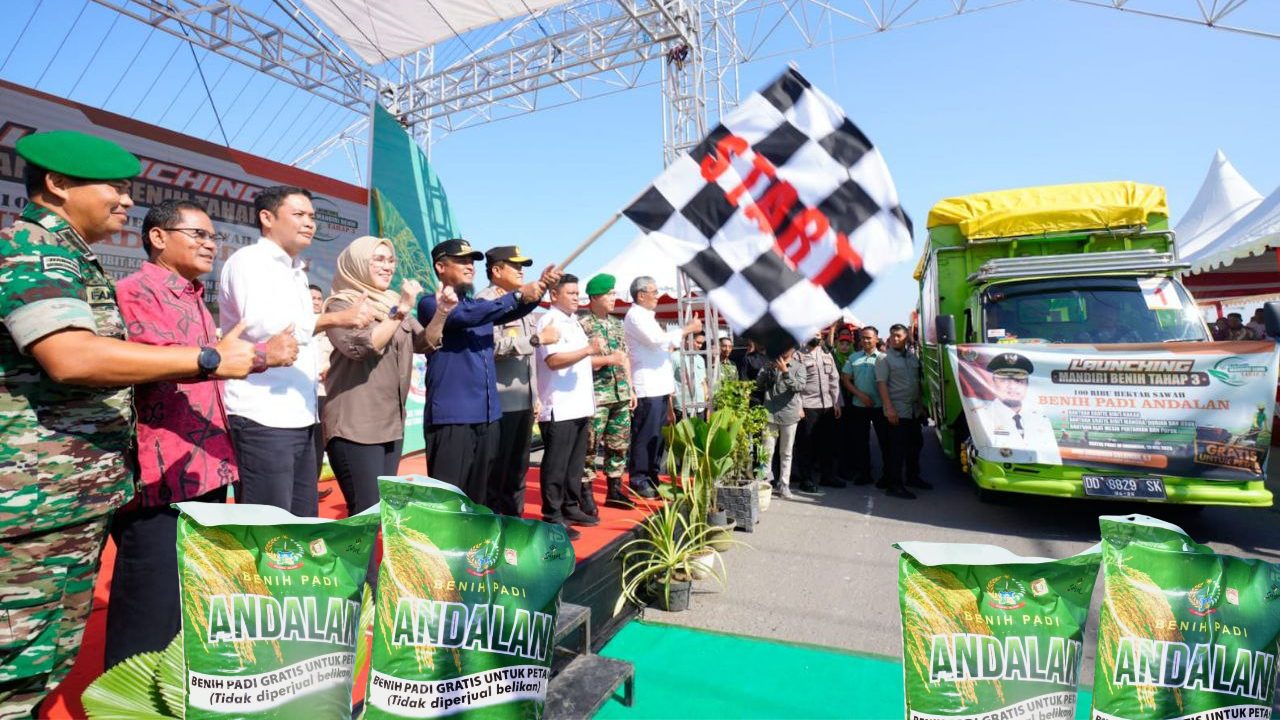 Gubernur Andi Sudirman Lauching Mandiri Benih Tahap 3
