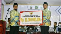 Gubernur Sulsel Serahkan Bantuan Keuangan Rp11 Miliar untuk Pembangunan Masjid Agung Selayar Tahap II