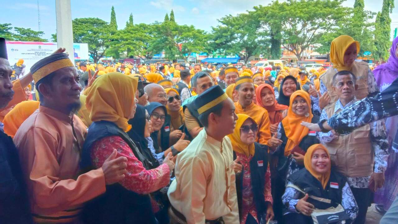 Ribuan Guru Deklarasi Implementasi Kurikulum Merdeka se-Kabupaten Jeneponto