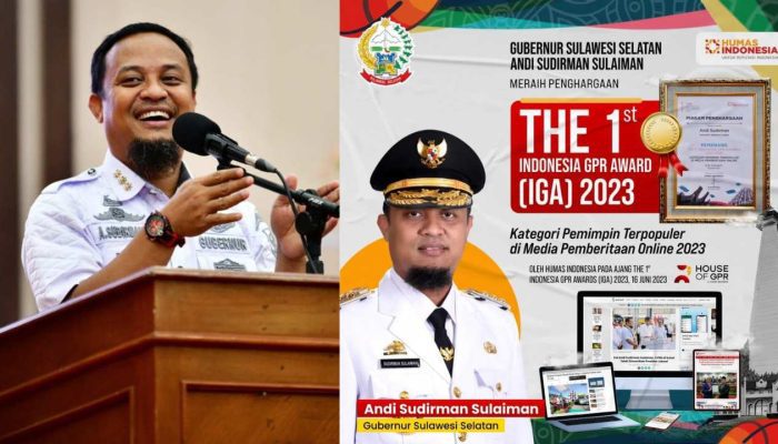 Gubernur Andi Sudirman Raih Penghargaan dari Humas Indonesia Karena Populer & Berkinerja Nyata