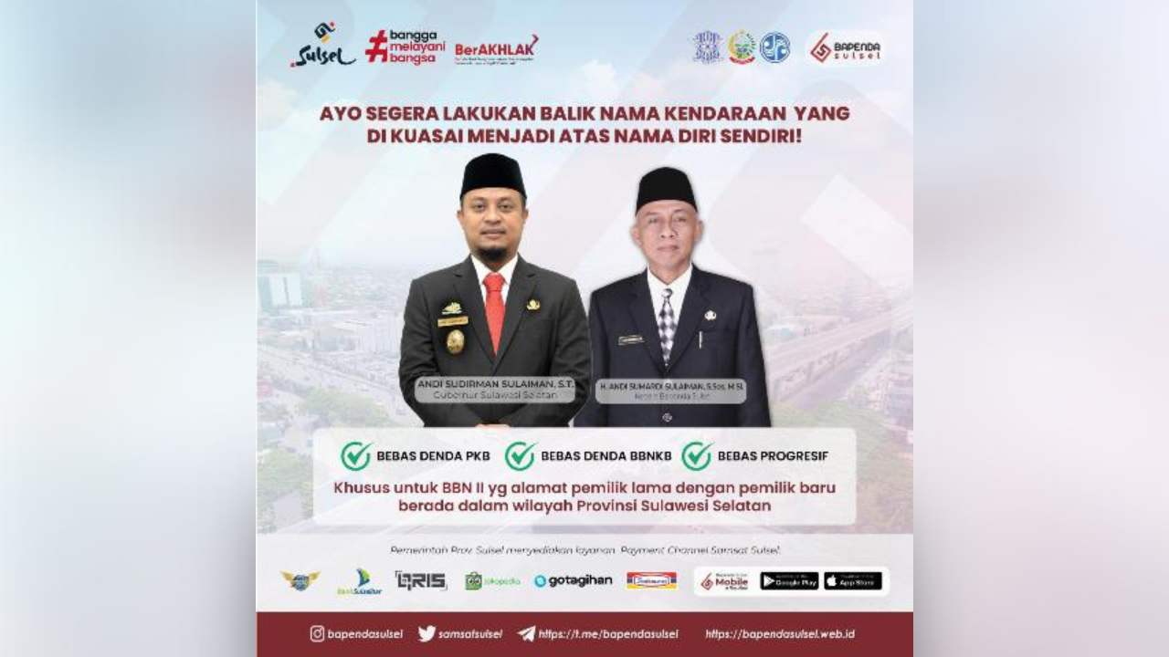 Pendapatan PKB Sulsel Hingga Pertengahan Mei 2023 Mengalami Kenaikan
