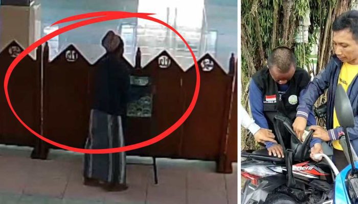 Terekam CCTV, Residivis Pencuri Kotak Amal Kembali Ditangkap
