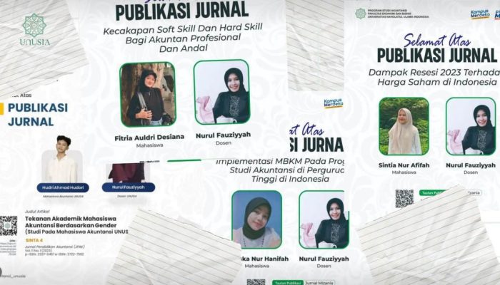 Mahasiswa Semester II Akuntansi UNUSIA Terbitan Jurnal Penelitian