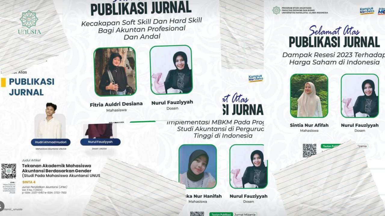 Mahasiswa Semester II Akuntansi UNUSIA Terbitan Jurnal Penelitian