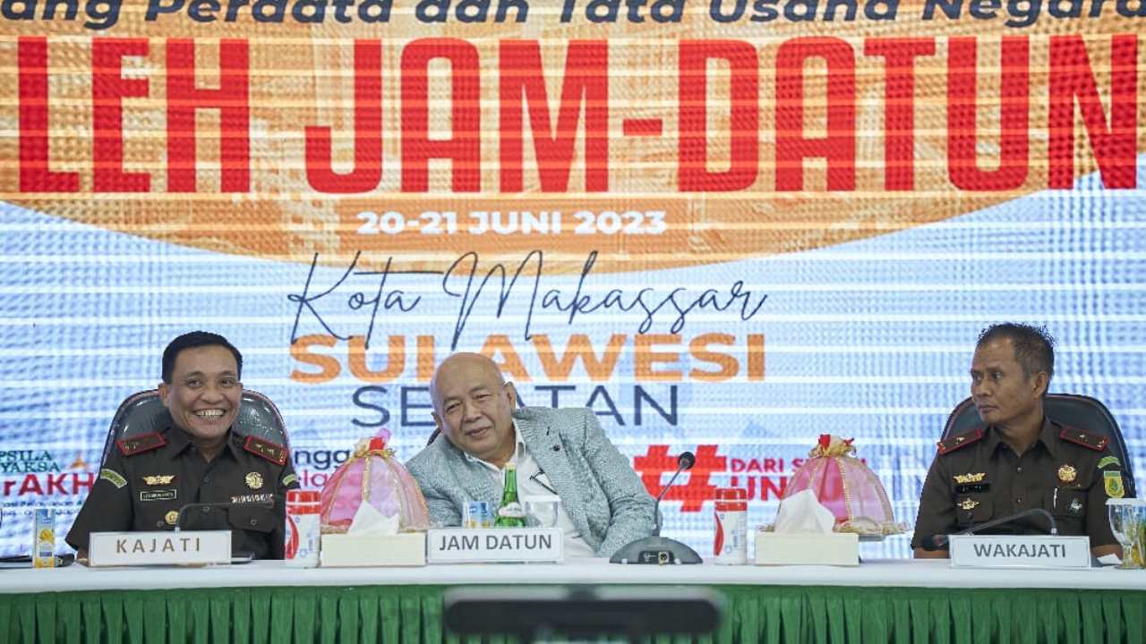 Kajati Sulsel Terima Kunjungan Supervisi Teknis Jam Datun