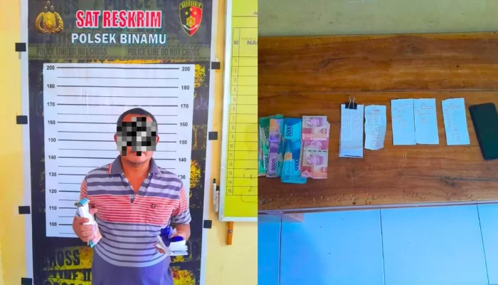 Polsek Binamu Ungkap Pelaku Judi Kupon Putih di Pasar Karisa Jeneponto
