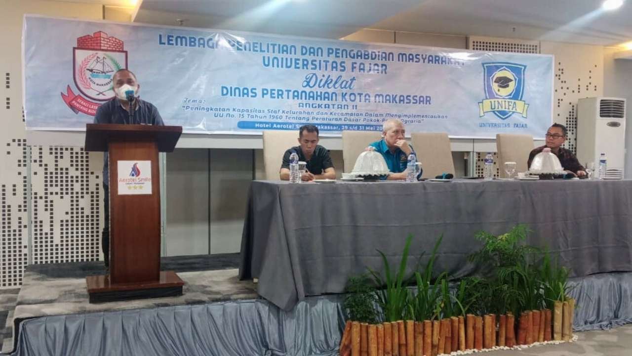 Sekdis Pertanahan Buka Diklat Angkatan II Tentang UU Pokok Agraria