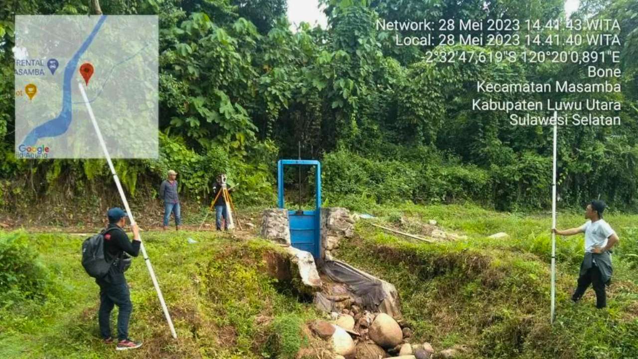 Rehabilitasi Daerah Irigasi Kuri-Kuri Kasimbi Luwu Utara Mulai Tangani Pemprov 
