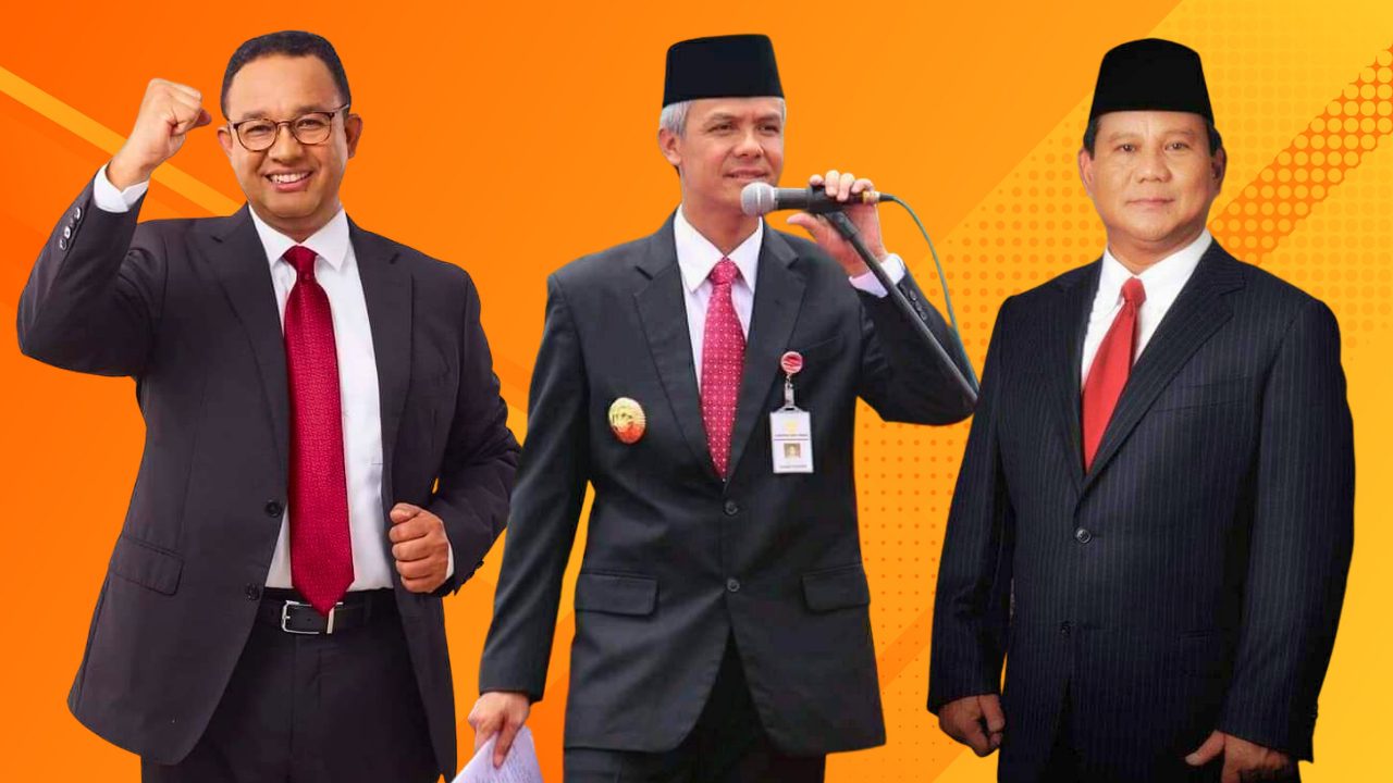 Anies Baswedan - Ganjar Pranowo - Prabowo Subianto