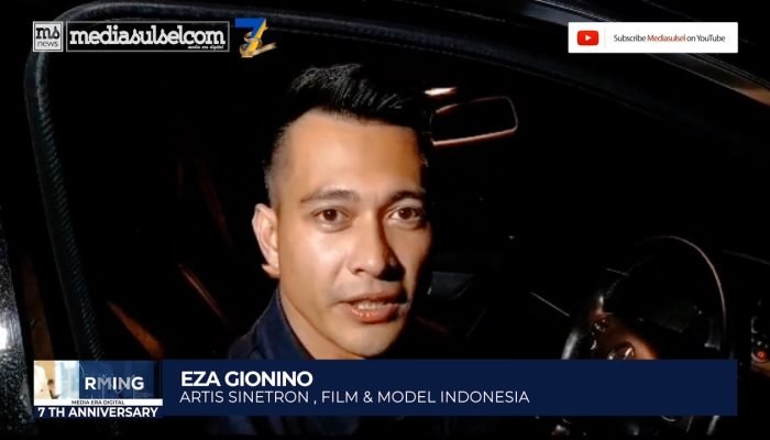 Eza Gionino – Artis Sinetron & Film Beri Ucapan Anniversary 7th Mediasulsel.com