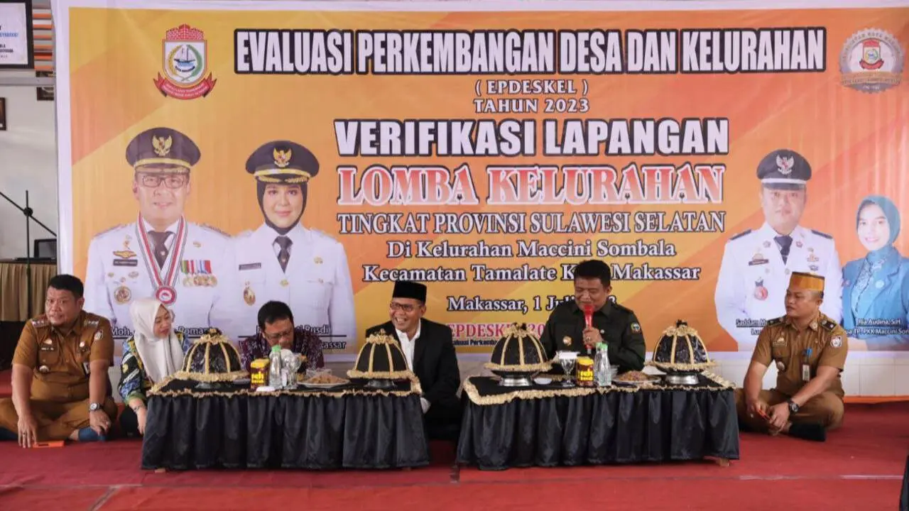 Maccini Sombala Makassar Ditetapkan Sebagai Juara Pertama Lomba Kelurahan se-Sulsel